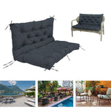 Darrahopens Furniture > Outdoor > Outdoor Furniture Accessories Swing Cushion Replacement, Waterproof Bench Cushion for Outdoor Furniture, 2-3 Seater Replacement Thickened Swing Cushion with Ties for Patio Outdoor Backyard Garden In Australia - Darrahopens