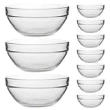 20 Pcs Glass Bowls for Serving Salad, Dipping Sauces, Desserts - Multipurpose Clear Glass Cups for Kitchen and Parties In Australia - Darrahopens
