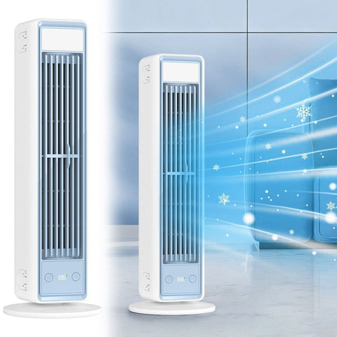 Darrahopens Appliances > Air Conditioners > Portable Air Conditioners Bladeless Tower Fan & Wall-Mount Air Conditioner 2-in-1, Standing Fan for Bedroom, 5 Speeds, 14 Inch Portable Quiet Cooling Fan for Room, Home & Office In Australia - Darrahopens