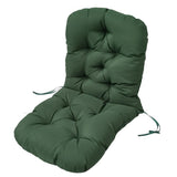 Waterproof Rocking Chair Cushion 48" x 24" x 6" Non-Slip Rattan Wicker Chair Cushion Memory Foam Swivel Rocker Seat Pad with Straps for Outdoor Furniture Patio Indoor Bedroom Porch (Red)