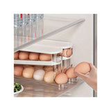 Darrahopens Home & Garden > Kitchenware > Food Storage Automatic Double-Layer Egg Holder – Freshness Keeper Sliding Container for 12-14 Eggs, Hinged Design Plastic Refrigerator Organizer（1Pcs） In Australia - Darrahopens