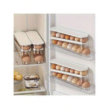 Darrahopens Home & Garden > Kitchenware > Food Storage Automatic Double-Layer Egg Holder – Freshness Keeper Sliding Container for 12-14 Eggs, Hinged Design Plastic Refrigerator Organizer（1Pcs） In Australia - Darrahopens