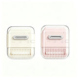 2 sets of 3-in-1 hair trimming tools - home fine hair clippers, combs, and hair cutting sets (pink, off white)