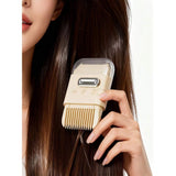 2 sets of 3-in-1 hair trimming tools - home fine hair clippers, combs, and hair cutting sets (pink, off white)