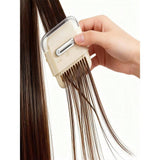2 sets of 3-in-1 hair trimming tools - home fine hair clippers, combs, and hair cutting sets (pink, off white)