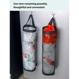Black and grey wall mounted plastic bag clamp dispenser - suitable for small-sized storage of kitchen garbage bags.（4Pcs）