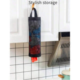 Black and grey wall mounted plastic bag clamp dispenser - suitable for small-sized storage of kitchen garbage bags.（4Pcs）