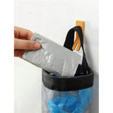 Black and grey wall mounted plastic bag clamp dispenser - suitable for small-sized storage of kitchen garbage bags.（4Pcs）