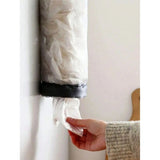 Black and grey wall mounted plastic bag clamp dispenser - suitable for small-sized storage of kitchen garbage bags.（4Pcs）