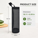 Black and grey wall mounted plastic bag clamp dispenser - suitable for small-sized storage of kitchen garbage bags.（4Pcs）