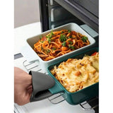 Darrahopens Home & Garden > Kitchenware > Oven Mitts & Pot Holders 2-piece set of silicone heat-resistant gloves - kitchen microwave and oven gloves (gray) In Australia - Darrahopens