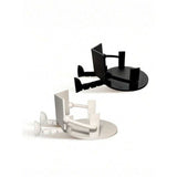 Darrahopens Home & Garden > Bathroom Accessories > Toilet Paper Holders 2-piece creative humanoid toilet paper holder - new ABS plastic home decoration and desktop storage (black and white) In Australia - Darrahopens