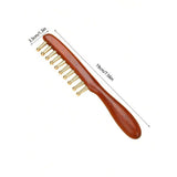 1Pcs Scalp Massage Comb & Gua Sha Board Set with Storage Bag – Acupressure Relaxation Tool for Head & Body
