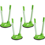 4 free bag racks - kitchen food preservation bag rack and plastic bag storage rack (green)