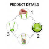 4 free bag racks - kitchen food preservation bag rack and plastic bag storage rack (green)