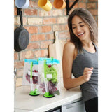 4 free bag racks - kitchen food preservation bag rack and plastic bag storage rack (green)