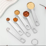 6-Piece Stainless Steel Measuring Spoons Set – Metal Kitchen Tool for Dry & Wet Ingredients