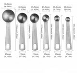 6-Piece Stainless Steel Measuring Spoons Set – Metal Kitchen Tool for Dry & Wet Ingredients