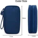 Darrahopens Electronics > Computer Accessories > Cases & Skins 2  Pcs Power Bank Data Cable Storage Bag, Travel Portable Power Bank, Mobile Phone Hard Drive Box, Protective Case, Handbag (Dark Blue) In Australia - Darrahopens