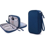 Darrahopens Electronics > Computer Accessories > Cases & Skins 2  Pcs Power Bank Data Cable Storage Bag, Travel Portable Power Bank, Mobile Phone Hard Drive Box, Protective Case, Handbag (Dark Blue) In Australia - Darrahopens