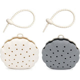 Darrahopens Home & Garden > Bathroom Accessories > Shower Accessories 2 Pcs Silicone Shower Steamer Holder Suction Cup, With Drainage, Wall Mount Shower Accessories for Bathroom, Bedroom, Closet（White & Gray） In Australia - Darrahopens