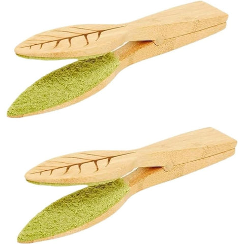 Darrahopens Home & Garden > Garden Tools > Gardening Accessories 2 Pcs Plant Leaf Cleaning Tongs, Portable House Plant Leaf Cleaning Tongs,Cleans Both Sides of Leaves, Dust Removal for Indoor Outdoor In Australia - Darrahopens