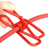 Retractable Portable Clothesline with 12 Clothespins Adjustable Elastic Stretch Line for Indoor Outdoor Laundry Drying Camping (Red) In Australia - Darrahopens