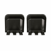 2 Pcs No-Drill Bathroom Toothbrush Holder Wall Mount Toothbrush Cup Organizer Rack For Electric Toothbrush Bathroom Accessories5.1*5.1*3.3cm,Black