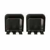 2 Pcs No-Drill Bathroom Toothbrush Holder Wall Mount Toothbrush Cup Organizer Rack For Electric Toothbrush Bathroom Accessories5.1*5.1*3.3cm,Black