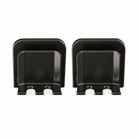 2 Pcs No-Drill Bathroom Toothbrush Holder Wall Mount Toothbrush Cup Organizer Rack For Electric Toothbrush Bathroom Accessories5.1*5.1*3.3cm,Black