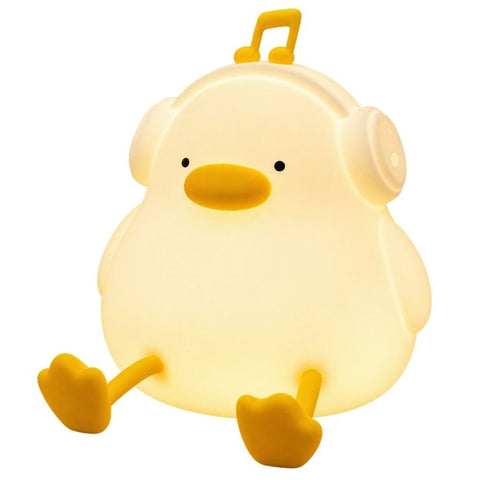 Darrahopens Home & Garden > Lighting > Night Lights & Ambient Lighting Music Duck Silicone Night Light - USB Rechargeable, Touch Sensor, Three Brightness Levels, Timer Function,11.5*11.4*9.6cm In Australia - Darrahopens