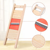 Darrahopens Home & Garden > Kitchenware > Kitchen Utensils 1 Pcs Potato Lattice Maker, Wooden Wavy Chopper, Potato Slicers, Vegetable Chopper, Multi-Functional Cucumber Slicers,35*10cm,Orange In Australia - Darrahopens