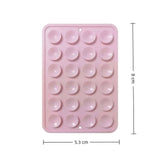 Darrahopens Electronics > Mobile Accessories > Car Mounts 2 Pcs Double-Sided Suction Cup Phone Holder, 24 Suction Cups Per Side, Detachable, Waterproof, Suitable For Any Smooth Surface,5.3*8*0.5cm,Pink In Australia - Darrahopens