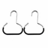 Darrahopens Home & Garden > Storage > Clothing & Wardrobe Storage 2 Pcs Hat Organizer Rack, Hanging Hat Holder For Wardrobe/Closet, Multi-Functional Hat Display Rack, Wardrobe Organizer,14*15cm,Black In Australia - Darrahopens