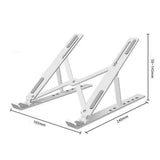 Darrahopens Electronics > Computer Accessories > Laptop Stands Foldable Height Adjustable Laptop Stand,Ergonomic Design, Non-Slip Rubber Pads,Portable And CollapsibleTablet Stand,16.5*24cm,White In Australia - Darrahopens
