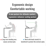 Darrahopens Electronics > Computer Accessories > Laptop Stands Foldable Height Adjustable Laptop Stand,Ergonomic Design, Non-Slip Rubber Pads,Portable And CollapsibleTablet Stand,16.5*24cm,White In Australia - Darrahopens