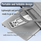 Darrahopens Electronics > Computer Accessories > Laptop Stands Foldable Height Adjustable Laptop Stand,Ergonomic Design, Non-Slip Rubber Pads,Portable And CollapsibleTablet Stand,16.5*24cm,White In Australia - Darrahopens