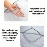 2 Pcs Foldable Mesh Storage Bags, Suitable For Pillows, Dolls And Cushions, Can Be Hung In The Garden For Drying,45*55cm,Grey