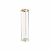 Darrahopens Home & Garden > Decor > Candles & Diffusers Inverted Wire Incense Burner, Wire Incense Burner, Glass Hardware Inverted Metal Incense Clip Glass Tube, Anti Ash Fly Incense Burner,8*8*21cm In Australia - Darrahopens