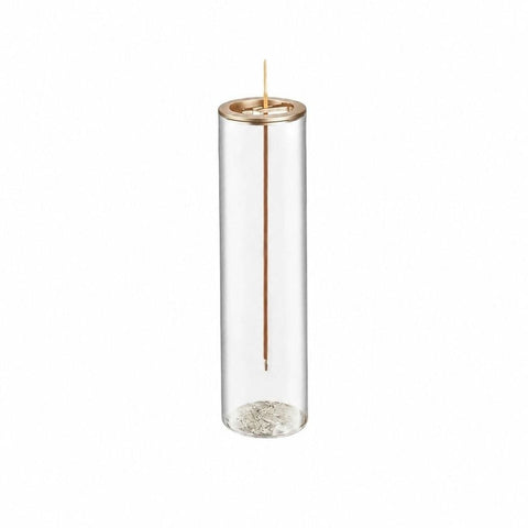 Darrahopens Home & Garden > Decor > Candles & Diffusers Inverted Wire Incense Burner, Wire Incense Burner, Glass Hardware Inverted Metal Incense Clip Glass Tube, Anti Ash Fly Incense Burner,8*8*21cm In Australia - Darrahopens