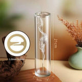 Darrahopens Home & Garden > Decor > Candles & Diffusers Inverted Wire Incense Burner, Wire Incense Burner, Glass Hardware Inverted Metal Incense Clip Glass Tube, Anti Ash Fly Incense Burner,8*8*21cm In Australia - Darrahopens