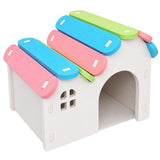 Hamster Nest Pet Exercise Toy, Hamster House Plastic Gerbil Hideout, Guinea Pig Accessories Cave, Hamster Platform Toy,15*11*12cm