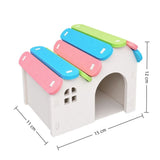 Hamster Nest Pet Exercise Toy, Hamster House Plastic Gerbil Hideout, Guinea Pig Accessories Cave, Hamster Platform Toy,15*11*12cm In Australia - Darrahopens