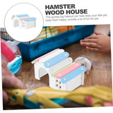 Hamster Nest Pet Exercise Toy, Hamster House Plastic Gerbil Hideout, Guinea Pig Accessories Cave, Hamster Platform Toy,15*11*12cm