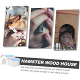 Hamster Nest Pet Exercise Toy, Hamster House Plastic Gerbil Hideout, Guinea Pig Accessories Cave, Hamster Platform Toy,15*11*12cm