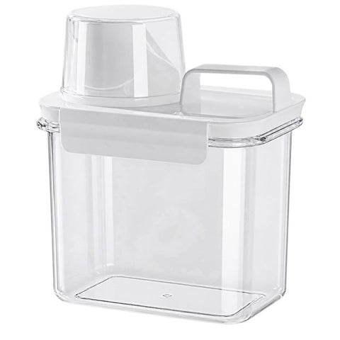 1 Pcs 1100ml Airtight Food Storage Container For Pet Food, Grain,Large Capacity With Measuring Scale Lid And Carry Handle, ,12.8*8*17.9cm