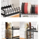 Dish Drying Rack Household Double Layer Multifunctional Drain Rack Kitchen Countertop Storage Rack Dishes and Cutlery Storage Rack for Various Kitchenware In Australia - Darrahopens