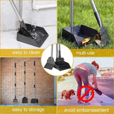 Dog Poop Scooper,3 Pack Poop Scoopers with Metal Tray Rake Scoop,Long Handle Metal Poop Scooper for Large Medium Small Dogs