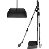 Dog Poop Scooper,3 Pack Poop Scoopers with Metal Tray Rake Scoop,Long Handle Metal Poop Scooper for Large Medium Small Dogs