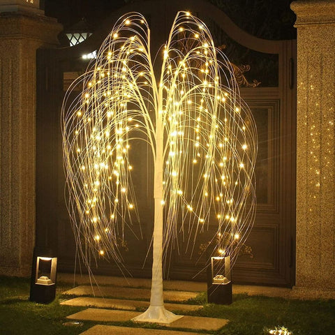 LED Weeping Willow Tree with Remote Control, 180 Warm White Lights, Outdoor Indoor Waterproof Fairy Tree for Garden, Yard, Landscape, Wedding, Party, Home Decor, Holiday Christmas Decoration In Australia - Darrahopens